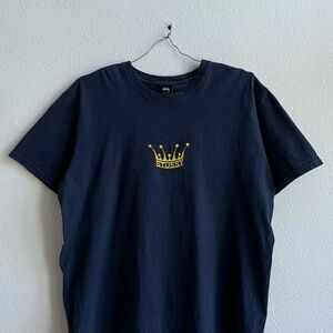 Stussy Dark Blue Tee with White Tag